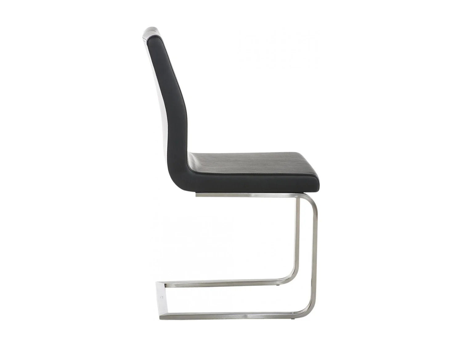 Lot de 2  chaises oscillantes - Similicuir & Noir - Noir - Belfort