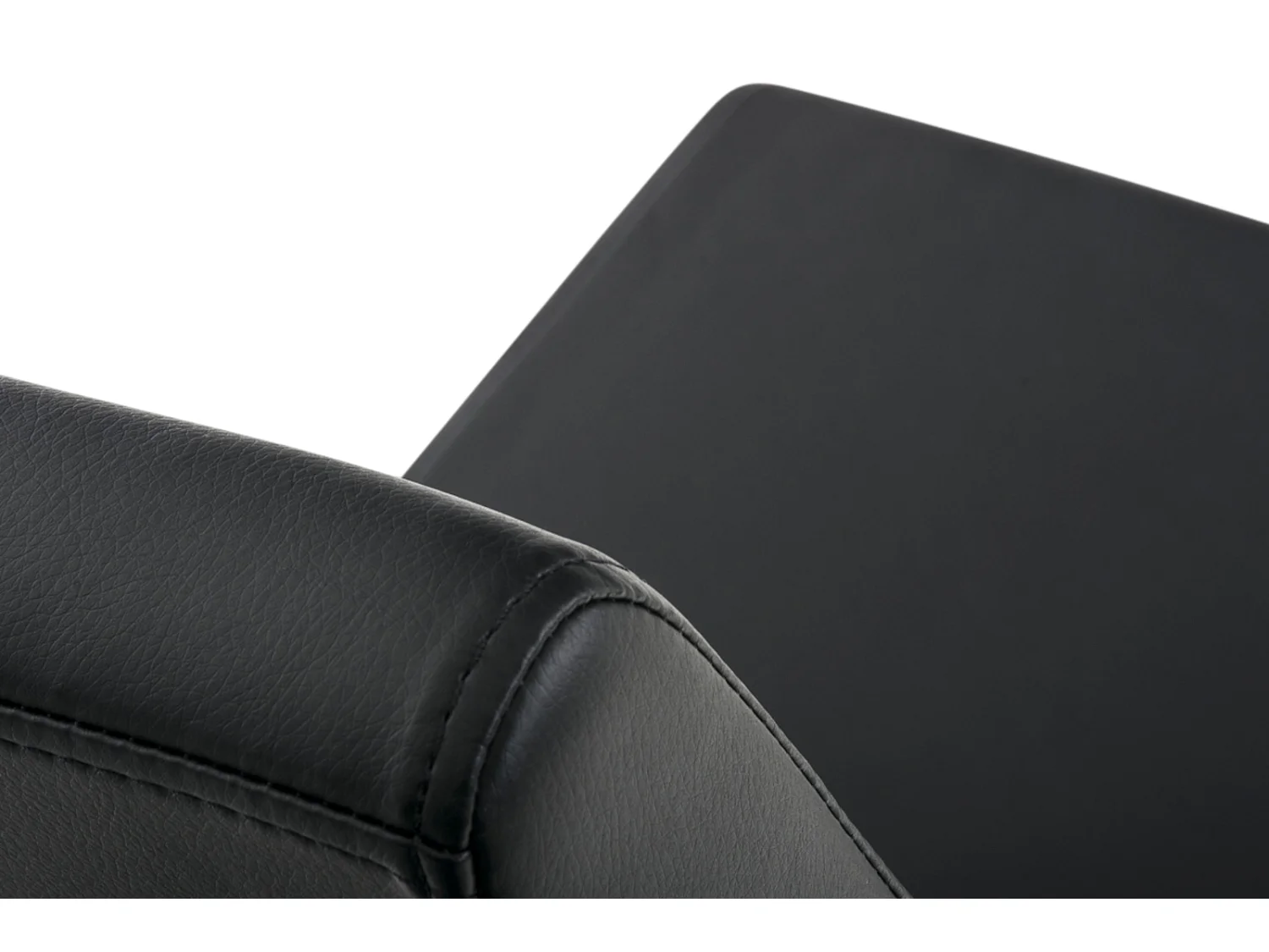 Lot de 2  chaises oscillantes - Similicuir & Noir - Noir - Belfort
