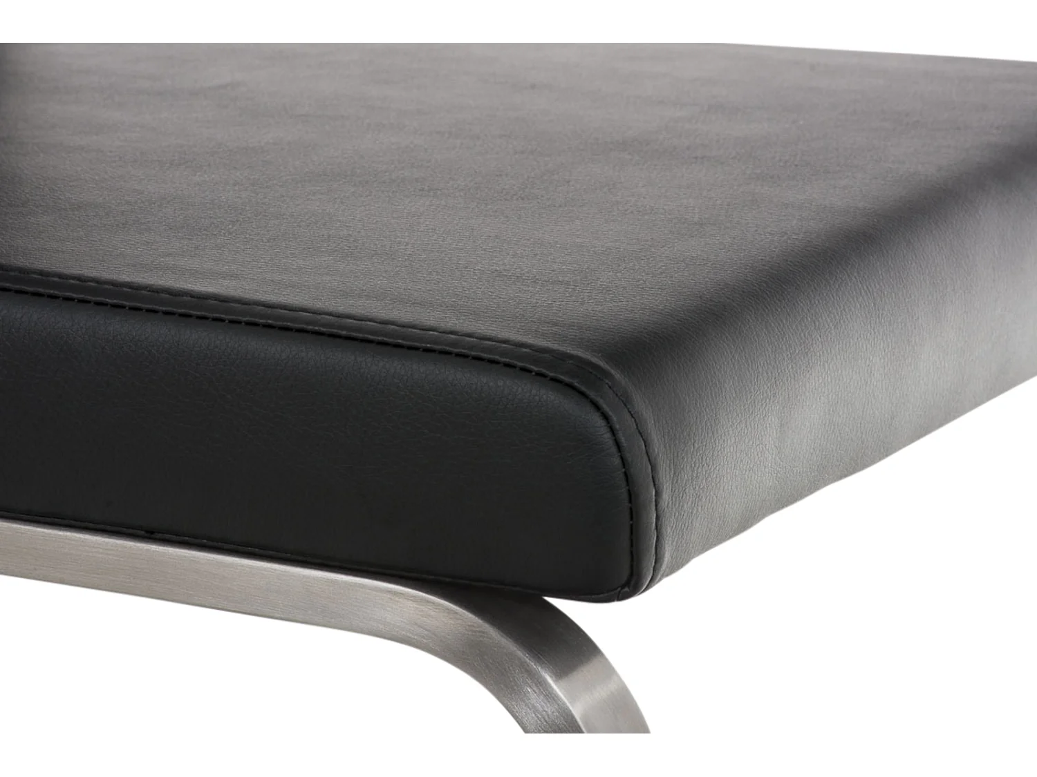 Lot de 2  chaises oscillantes - Similicuir & Noir - Noir - Belfort