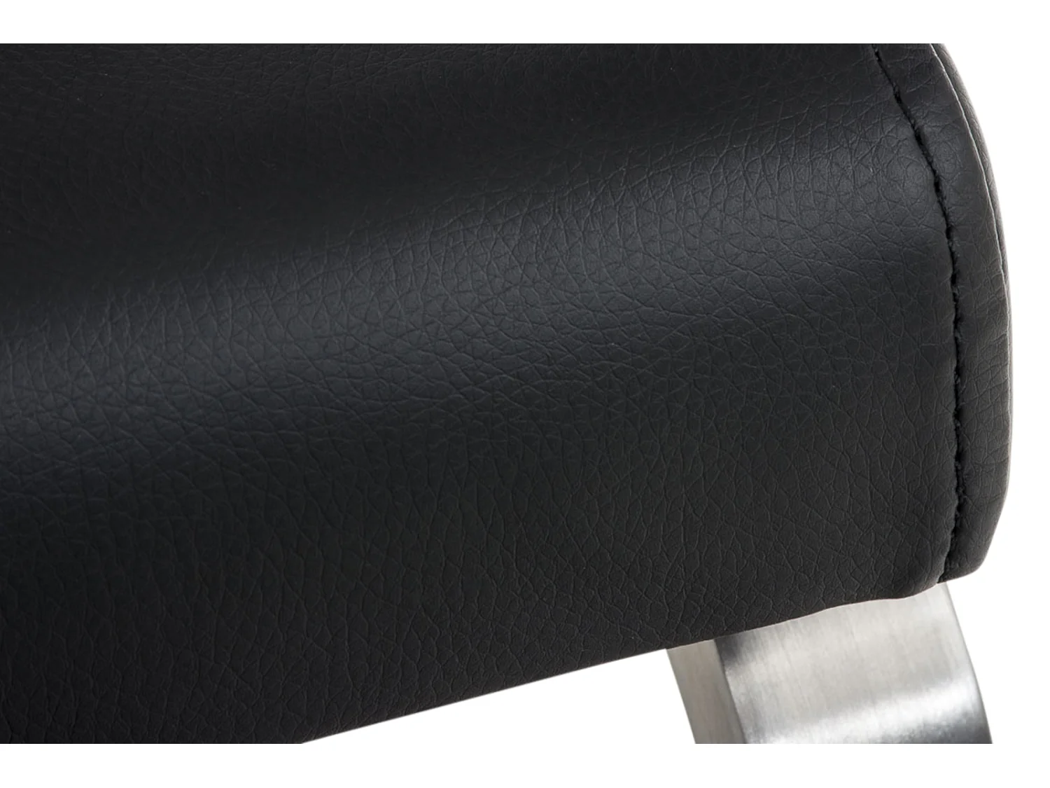 Lot de 2  chaises oscillantes - Similicuir & Noir - Noir - Belfort