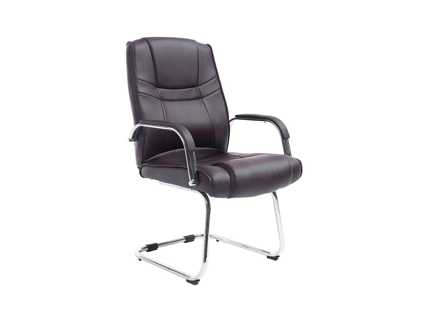 chaises oscillantes - Similicuir & Acier inoxydable - Marron - Attila
