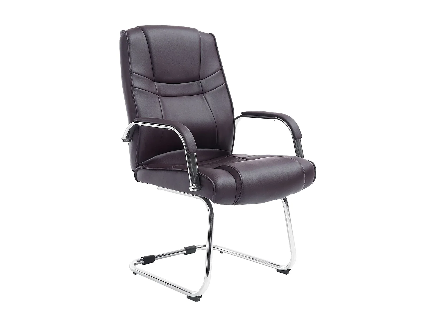 chaises oscillantes - Similicuir & Acier inoxydable - Marron - Attila