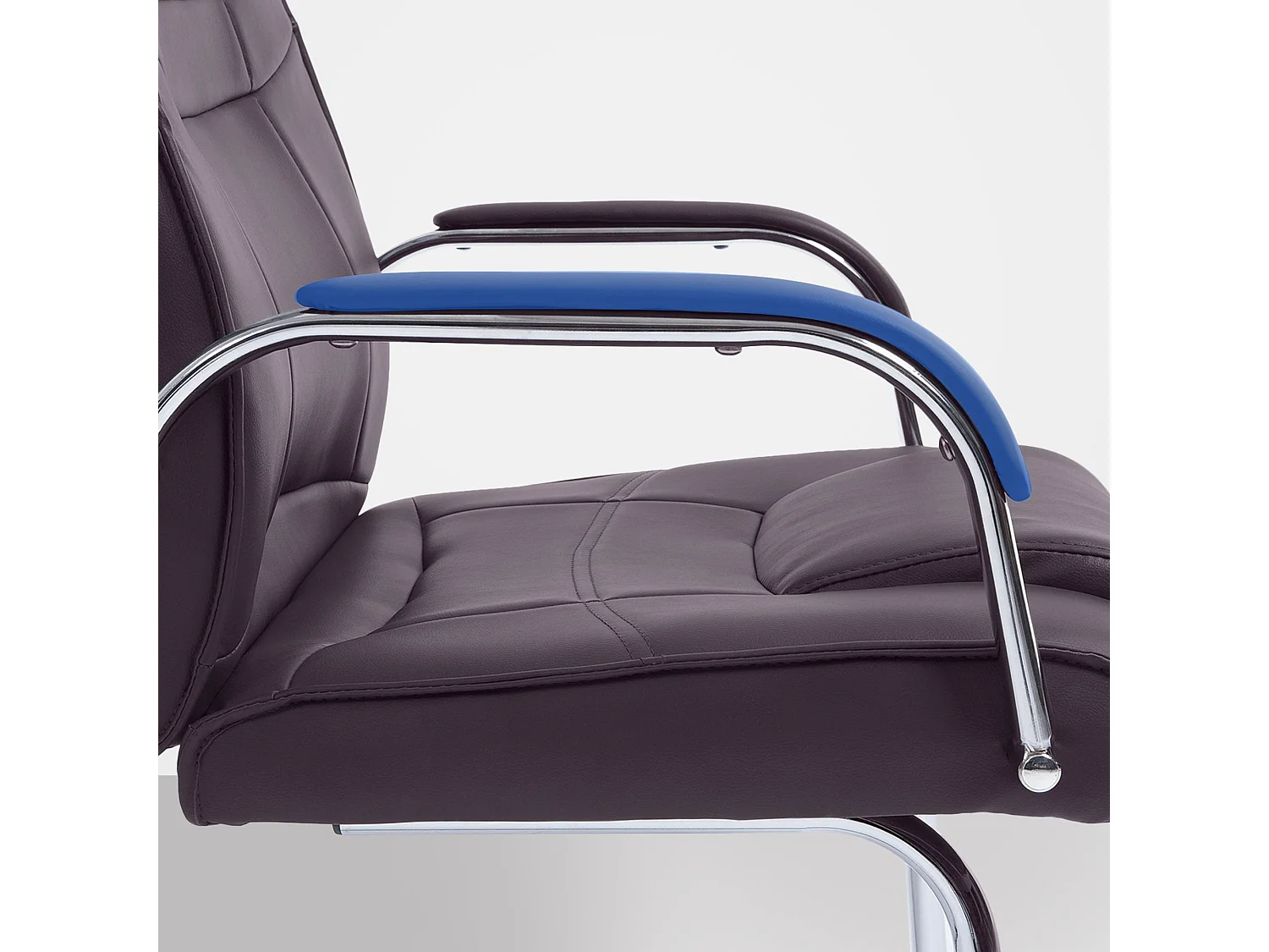 chaises oscillantes - Similicuir & Acier inoxydable - Marron - Attila