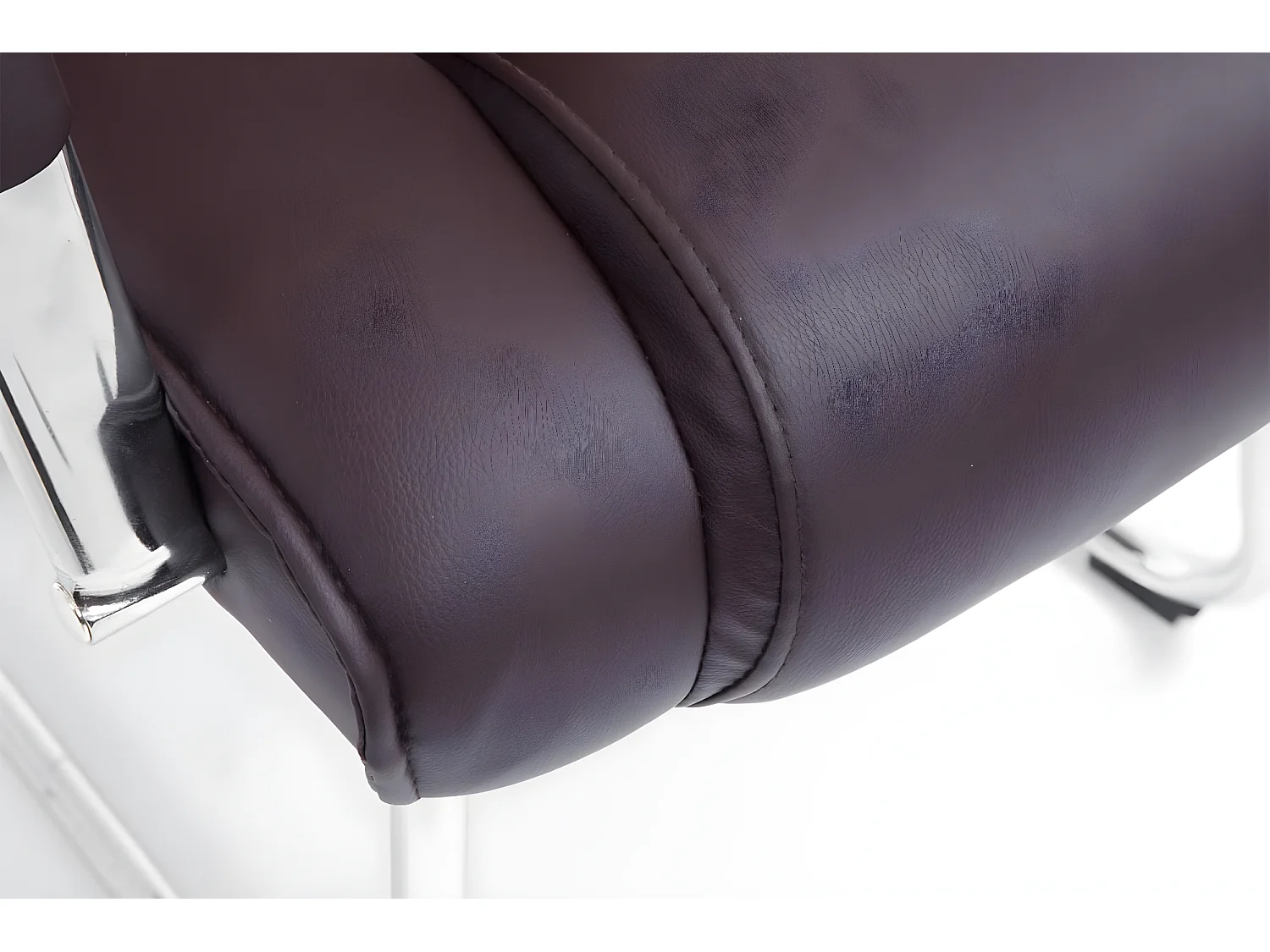 chaises oscillantes - Similicuir & Acier inoxydable - Marron - Attila