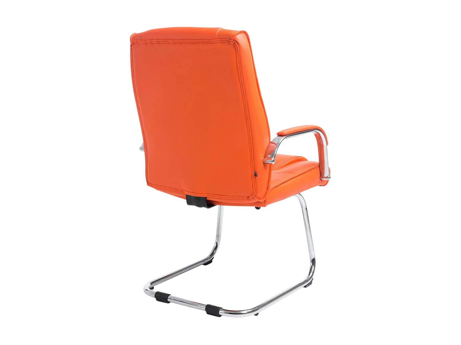 Lot de 2  chaises oscillantes - Similicuir & Nature - Orange - Attila