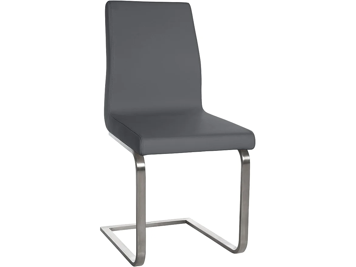 chaises oscillantes - Similicuir - Gris - Belfort