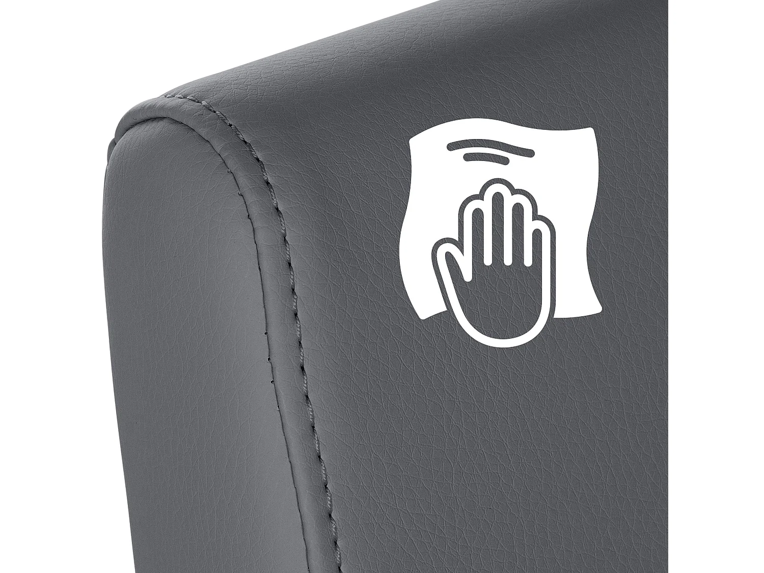 chaises oscillantes - Similicuir - Gris - Belfort