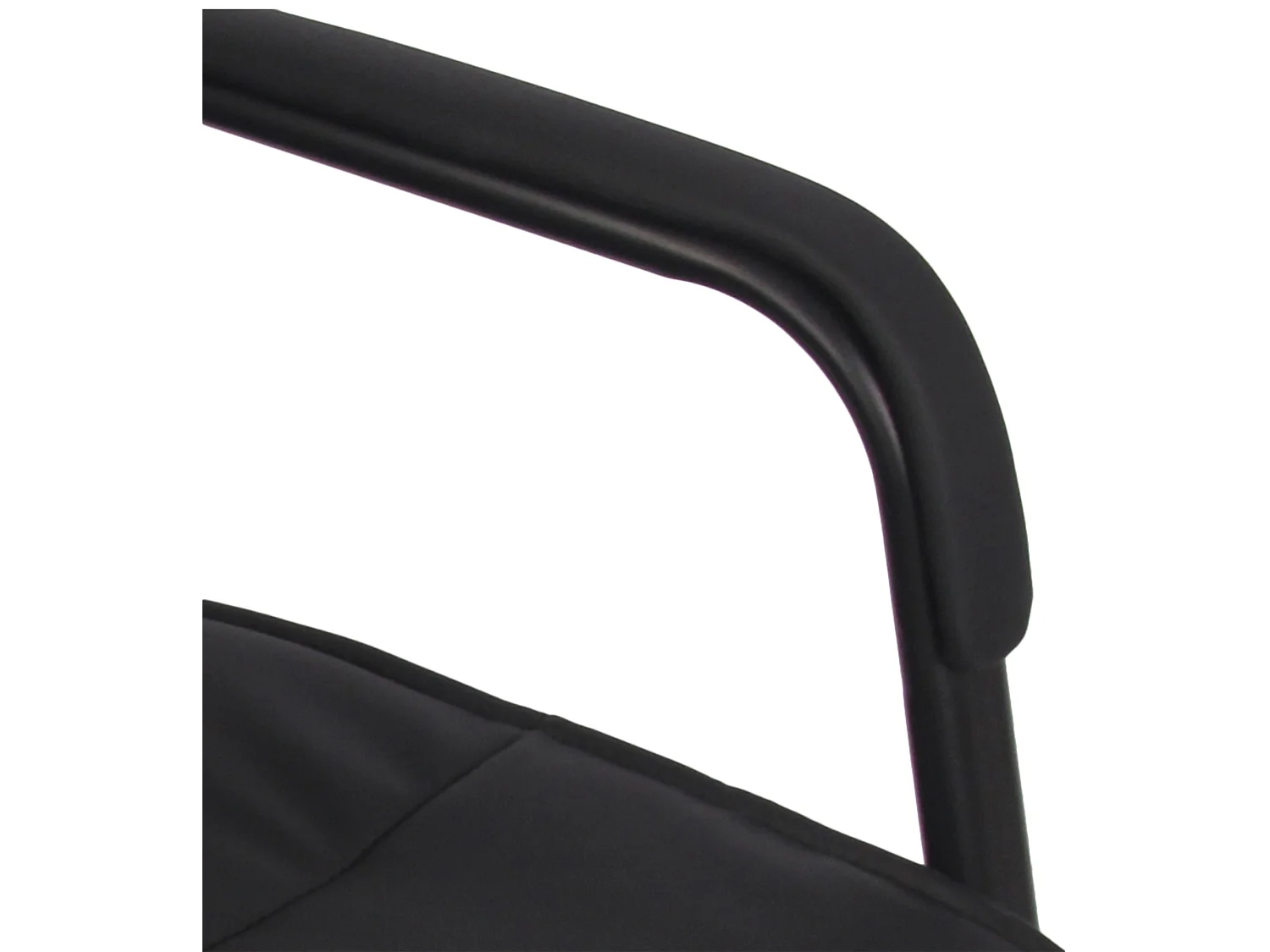 Lot de 2  chaises oscillantes - Similicuir - Noir / Noir - Sievert