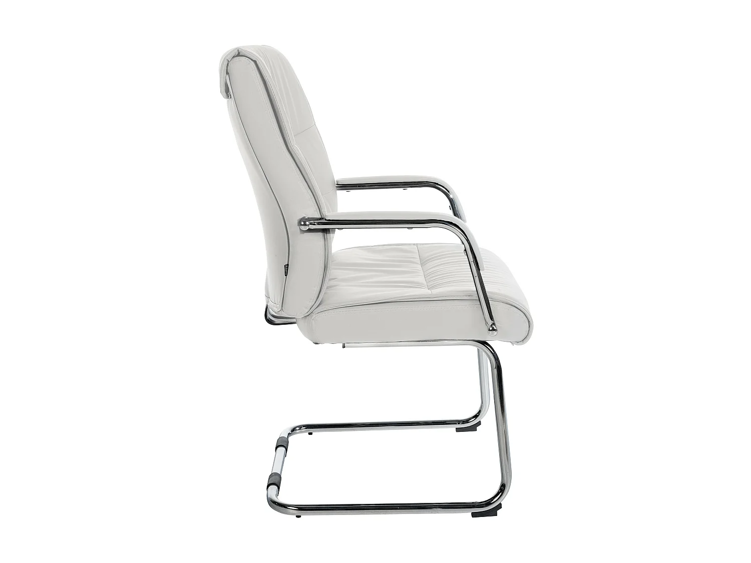 Lot de 2  chaises oscillantes - Similicuir - Blanc - Sievert