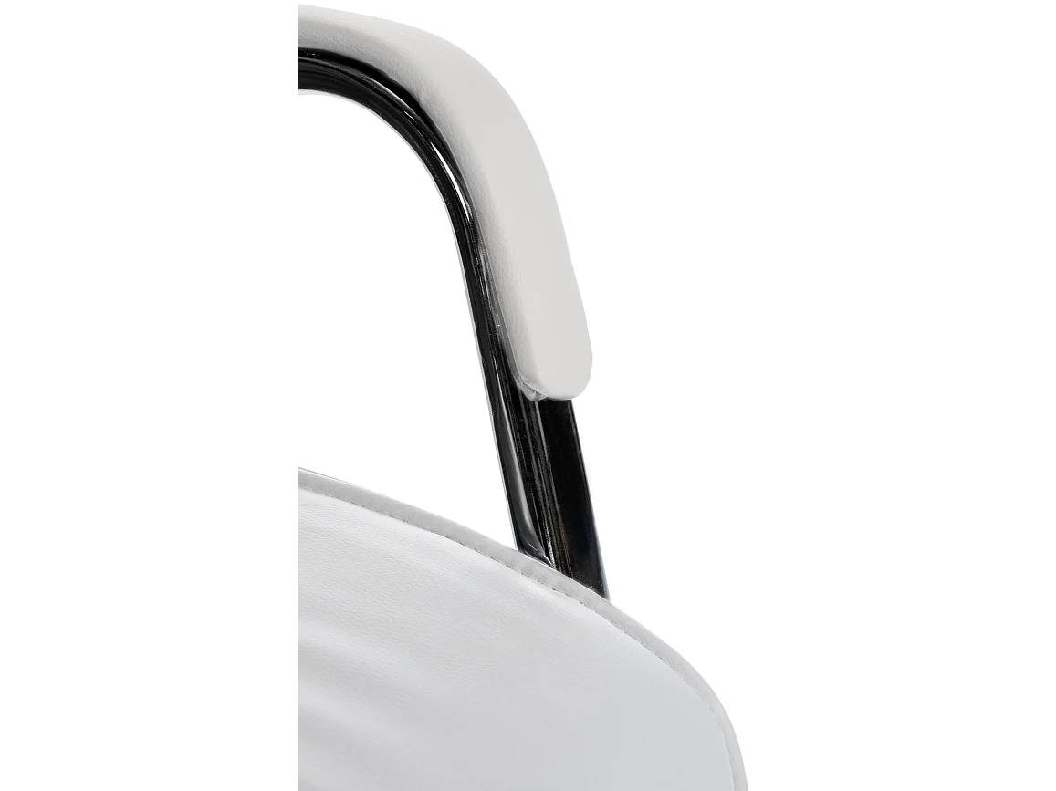 Lot de 2  chaises oscillantes - Similicuir - Blanc - Sievert