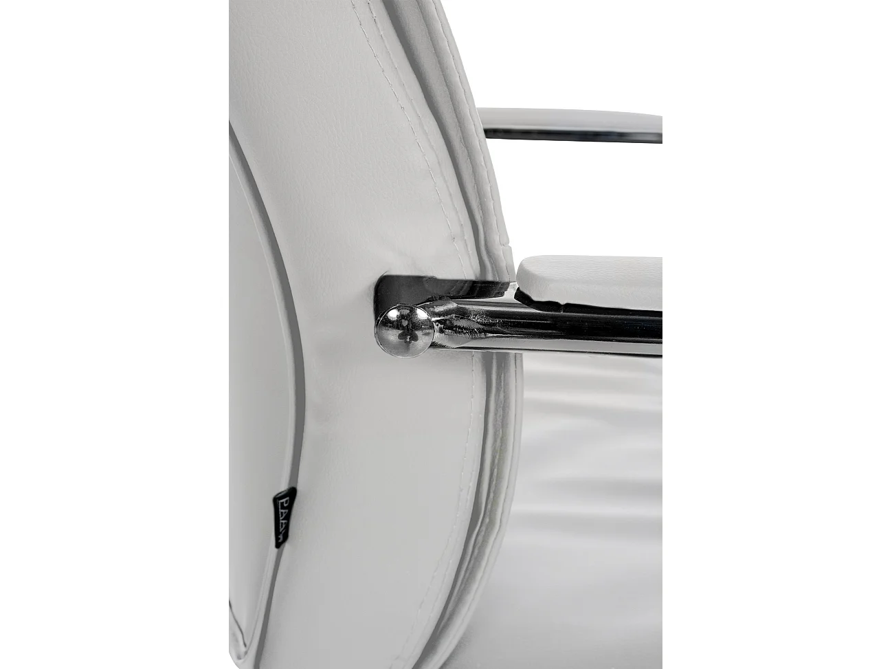 Lot de 2  chaises oscillantes - Similicuir - Blanc - Sievert