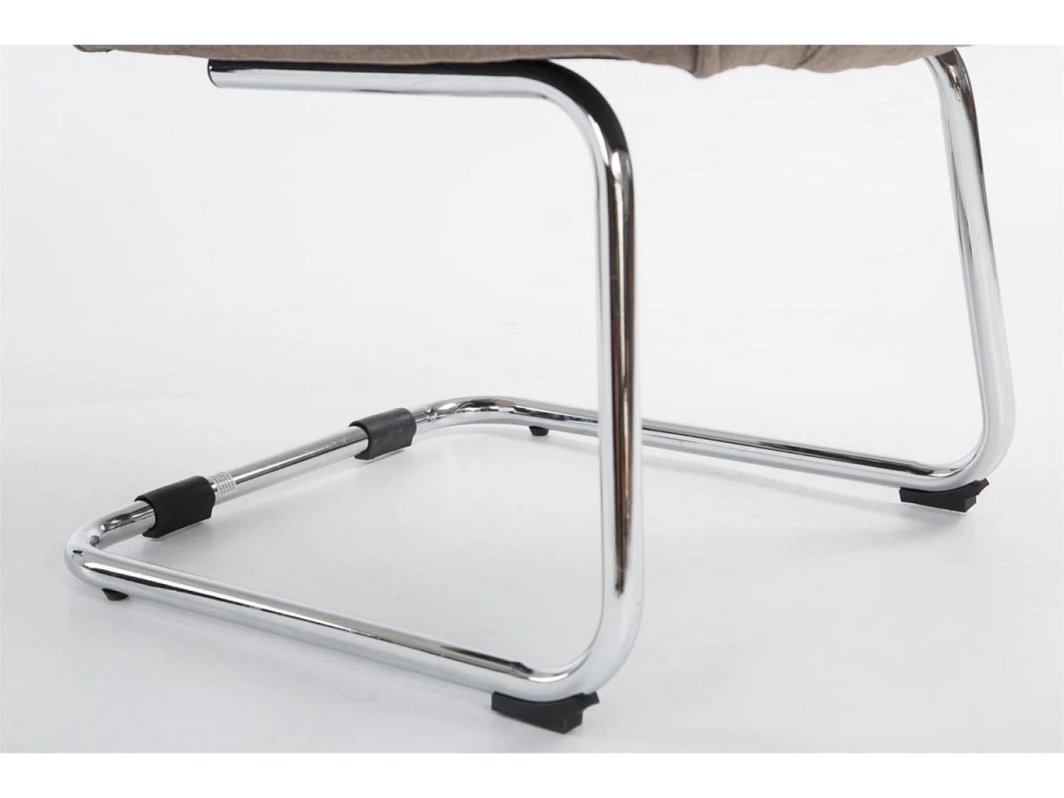 Freischwinger Stuhl - Stoff & natura - taupe - Attila