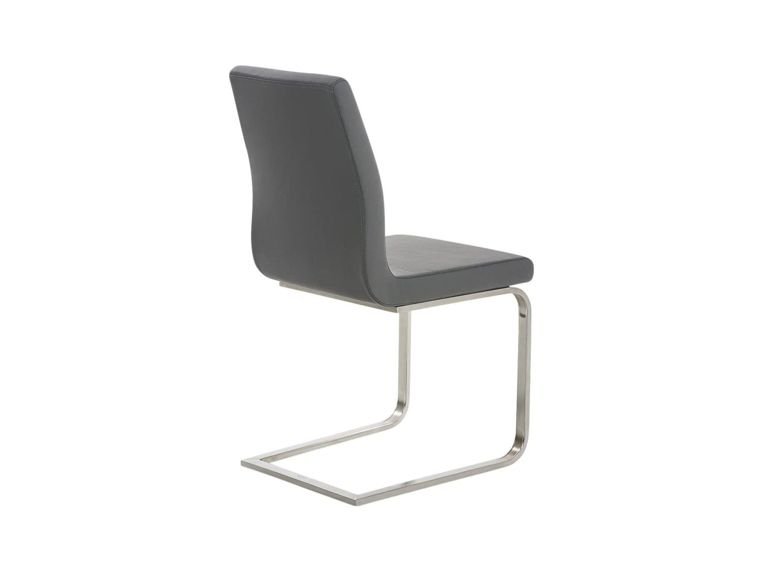 Lot de 2  chaises oscillantes - Similicuir - Gris - Belfort