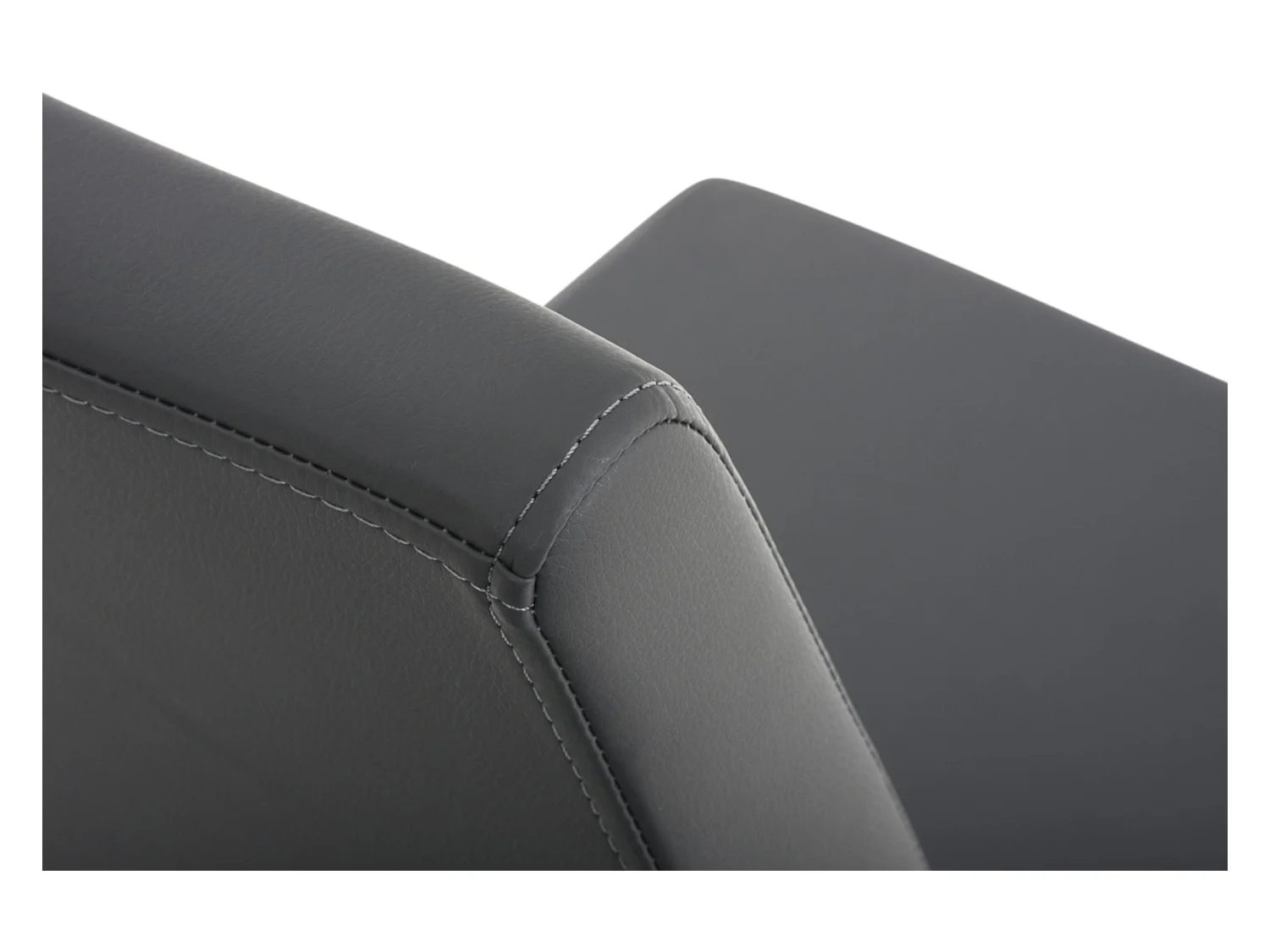Lot de 2  chaises oscillantes - Similicuir - Gris - Belfort