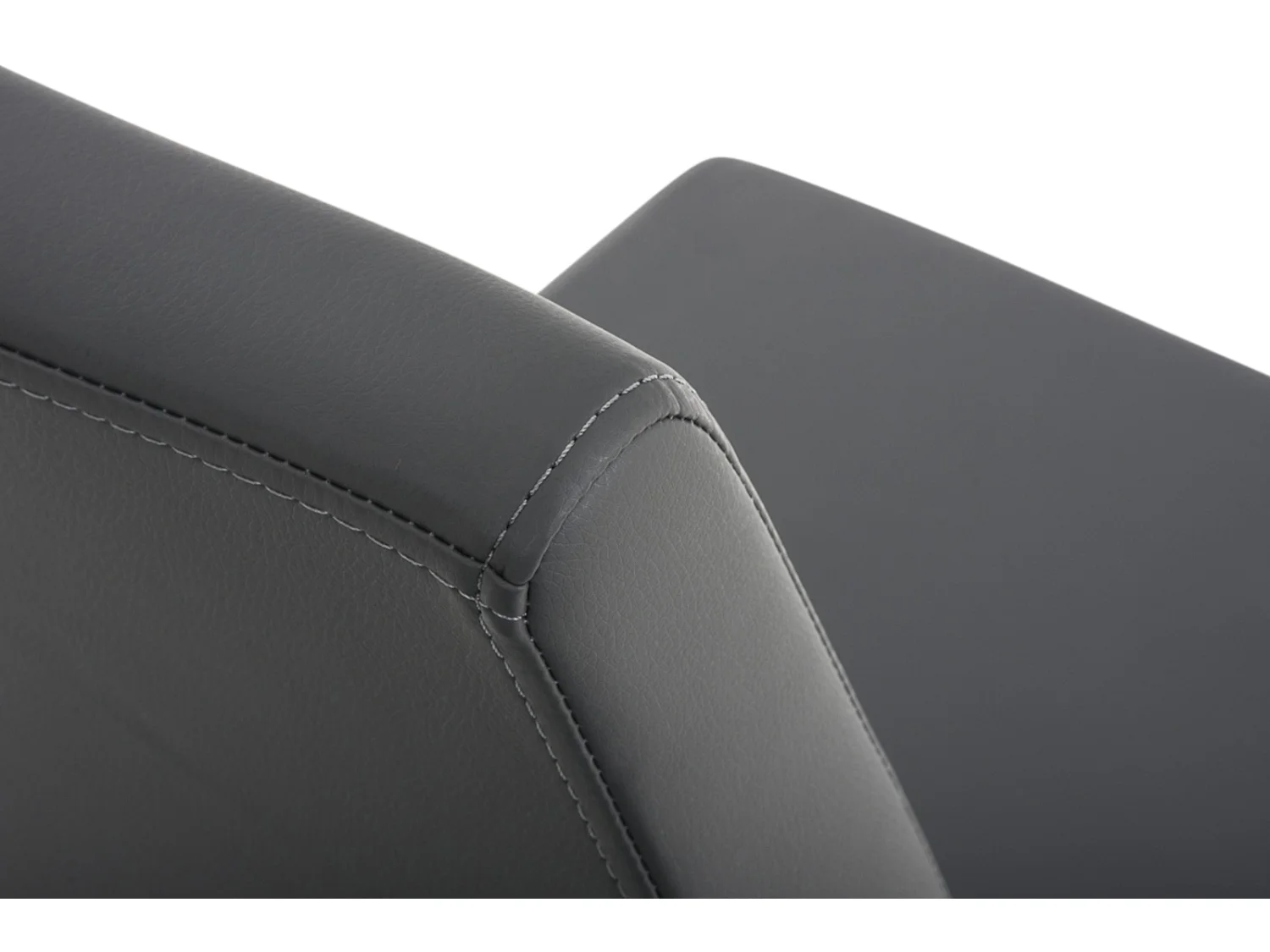 Lot de 2  chaises oscillantes - Similicuir - Gris - Belfort