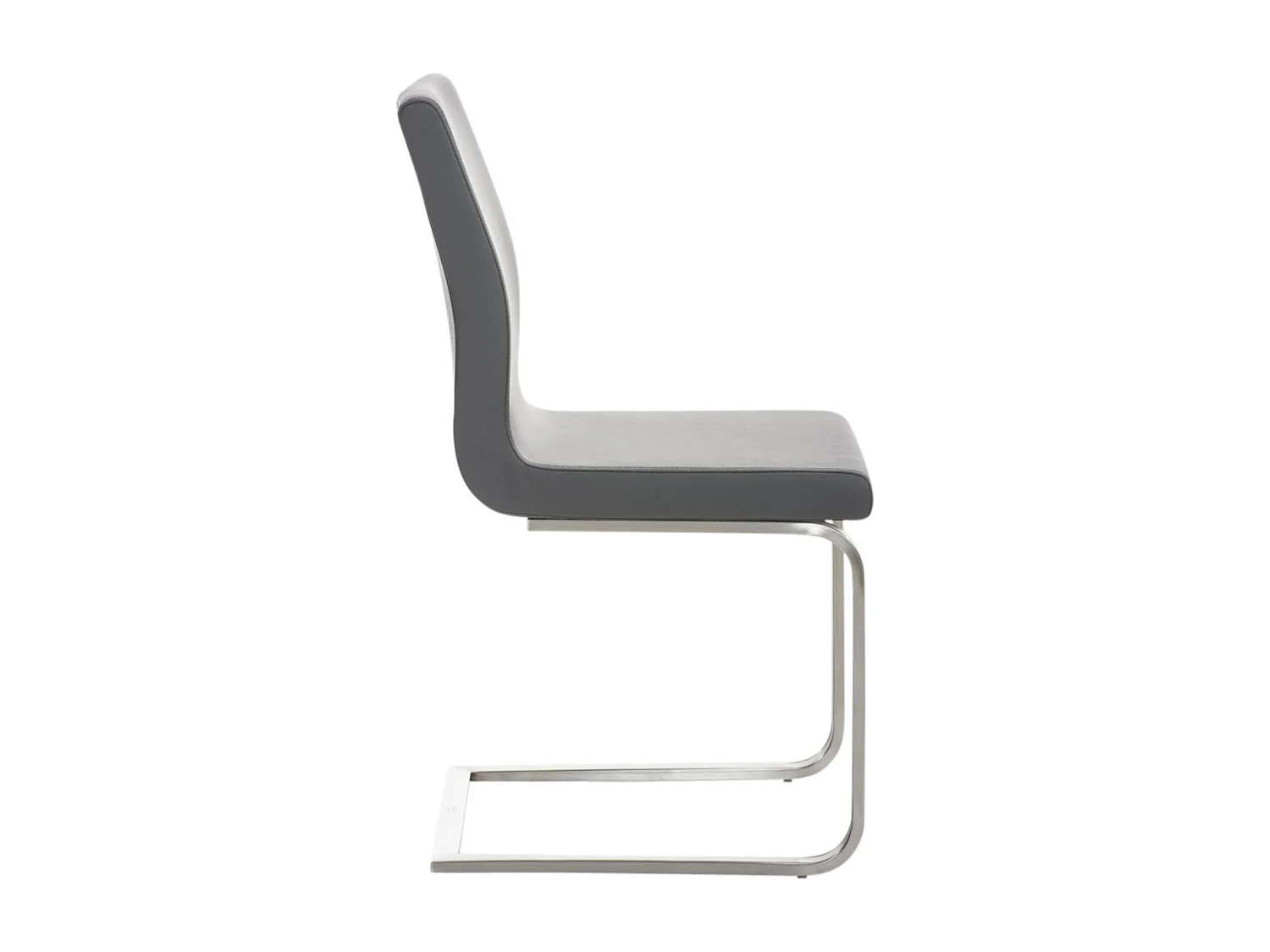 Lot de 2  chaises oscillantes - Similicuir & Nature - Gris - Belfort