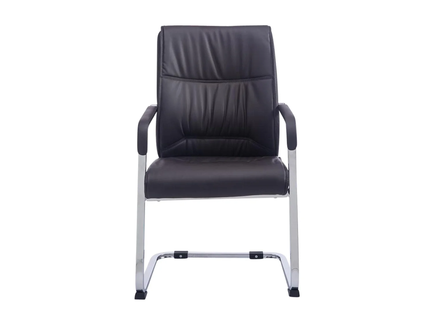 Lot de 2  chaises oscillantes - Similicuir & Nature - Marron - Anubis