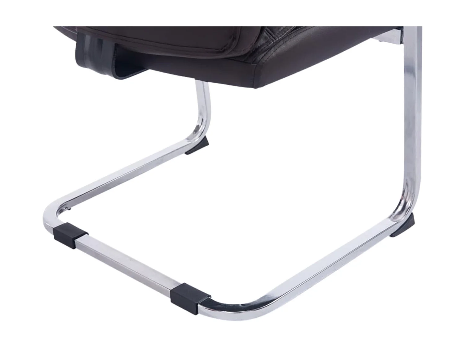 Lot de 2  chaises oscillantes - Similicuir & Nature - Marron - Anubis