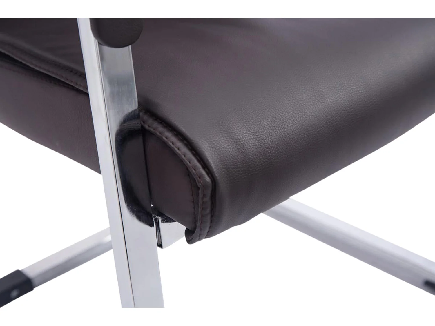 Lot de 2  chaises oscillantes - Similicuir & Nature - Marron - Anubis