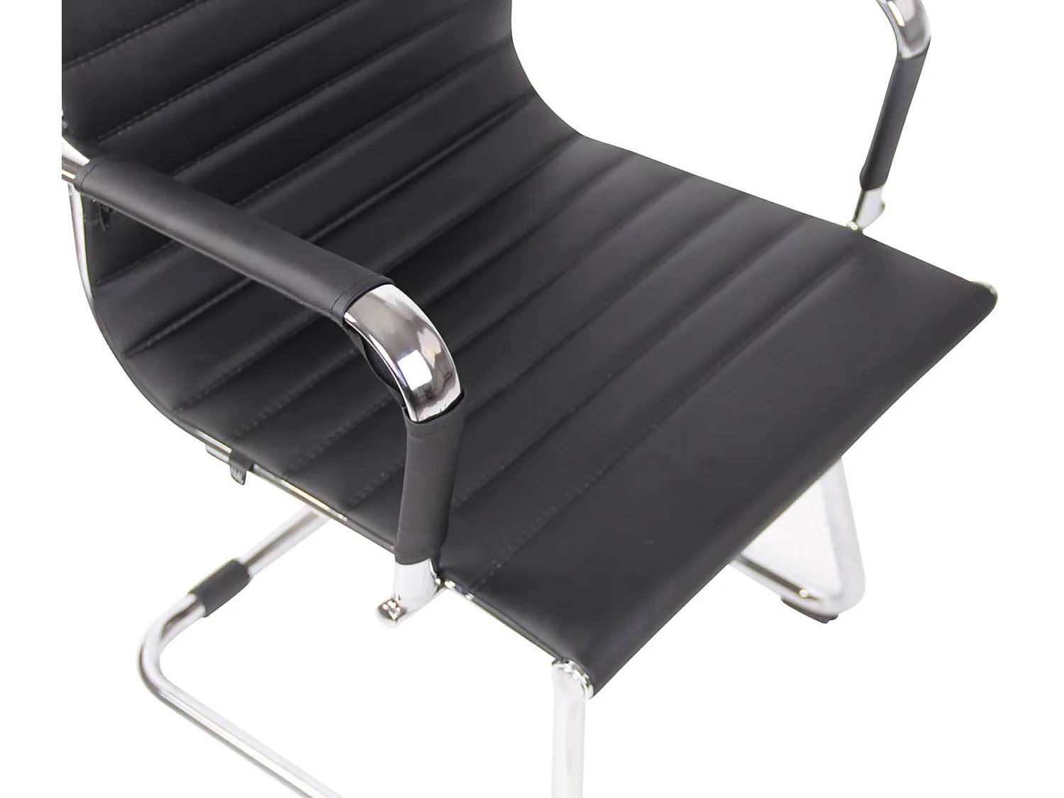 2er Set Freischwinger Stuhl - Kunstleder - schwarz - Balve