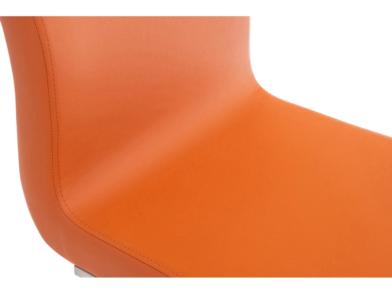 Lot de 2  chaises oscillantes - Similicuir - Orange - Belfort