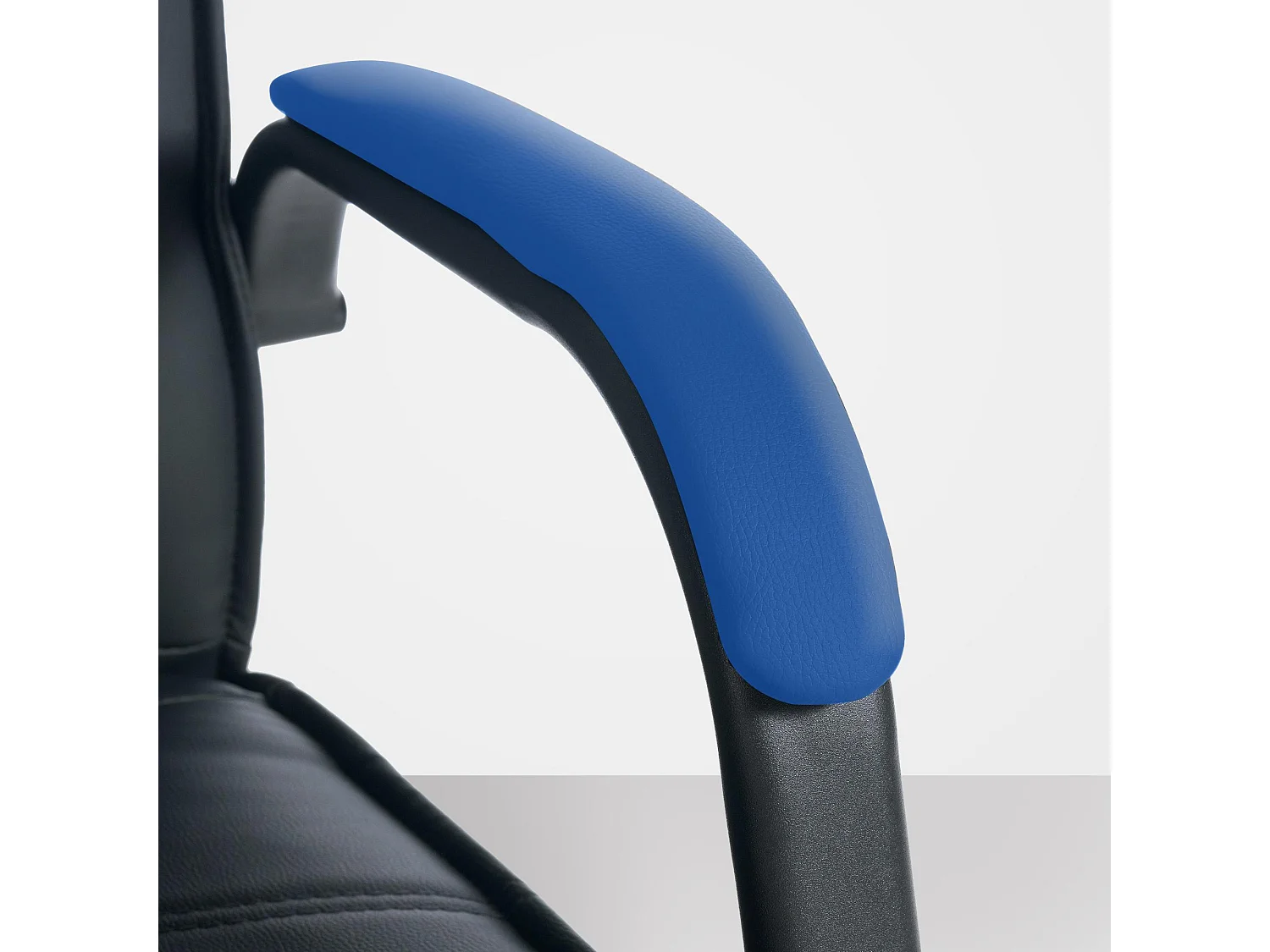 Lot de 2  chaises oscillantes - Similicuir - Noir / Noir - Attila