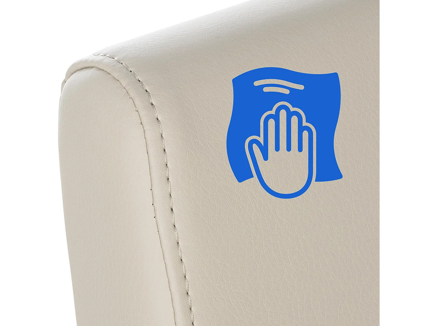 schommelstoelen - Kunstleer - creme - Belfort