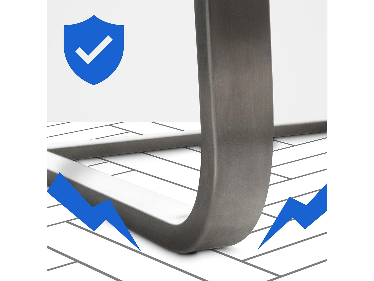 chaises oscillantes - Similicuir - Crème - Belfort