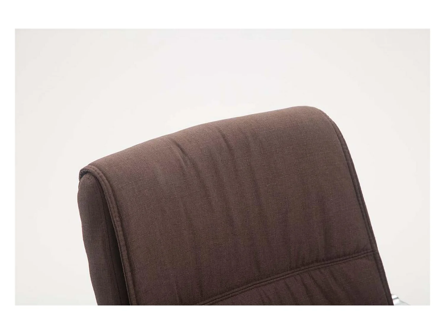Freischwinger Stuhl - Stoff - braun - XXL Anubis