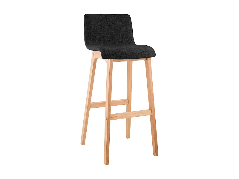 Tabouret de bar - Tissu - Gris foncé - Hoover