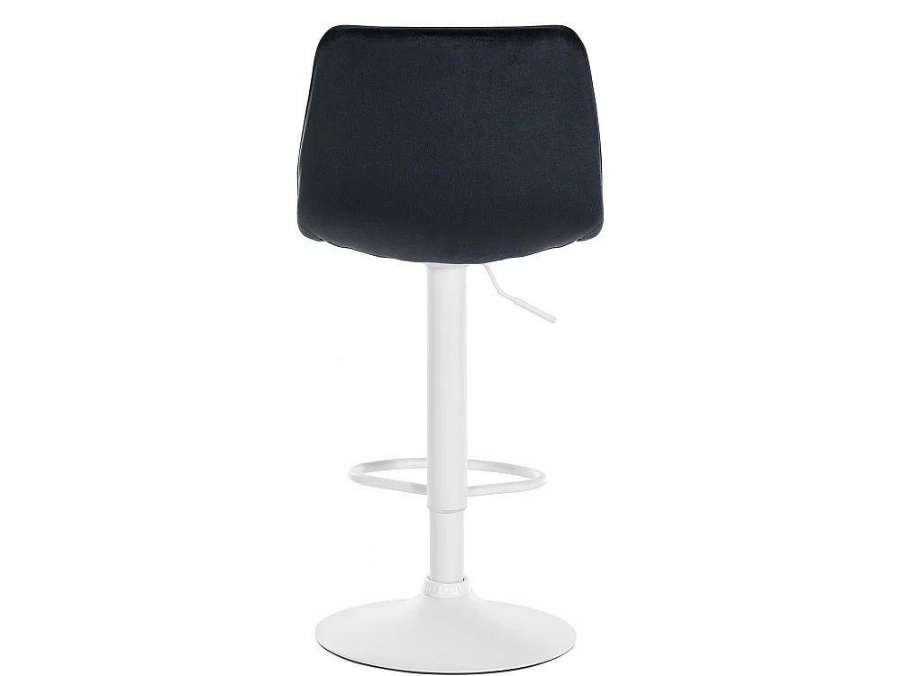 Tabouret de bar - Velours & Métal - Noir - Lex