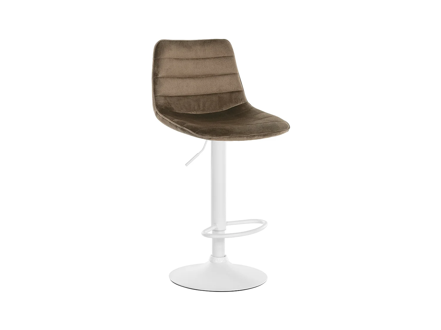 Tabouret de bar - Velours & Métal - Marron - Lex