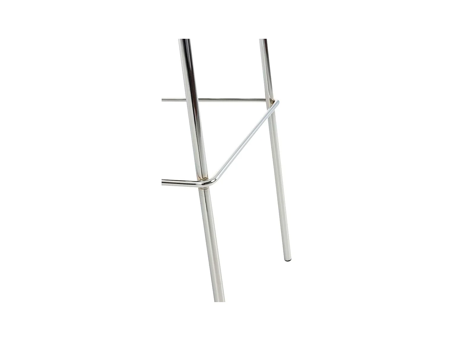 Tabouret de bar - Tissu & Chrome - Noir - Hoover