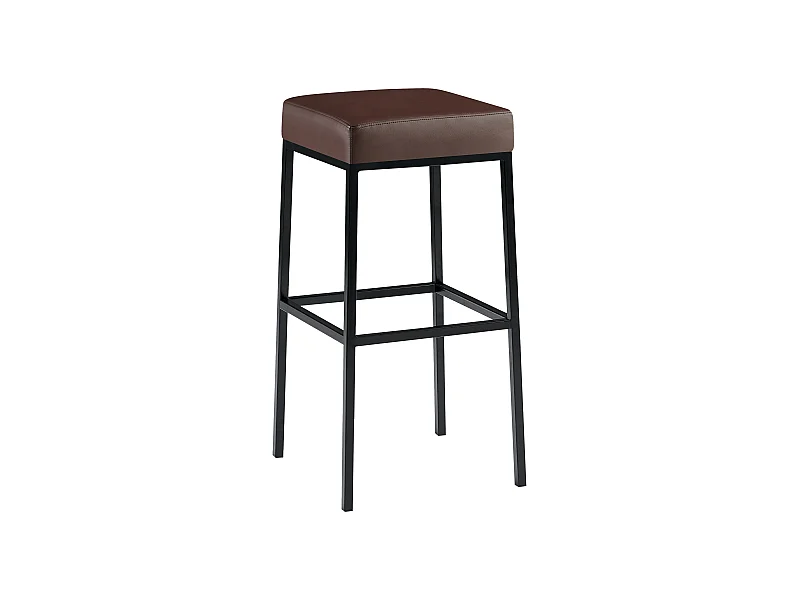 Barhocker - Kunstleder & schwarz - braun - Montreal 80