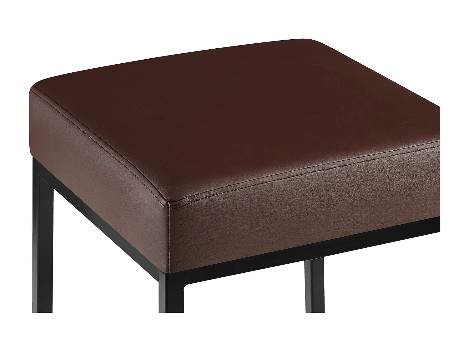 Barkruk - Kunstleer & zwart - bruin - Montreal 80