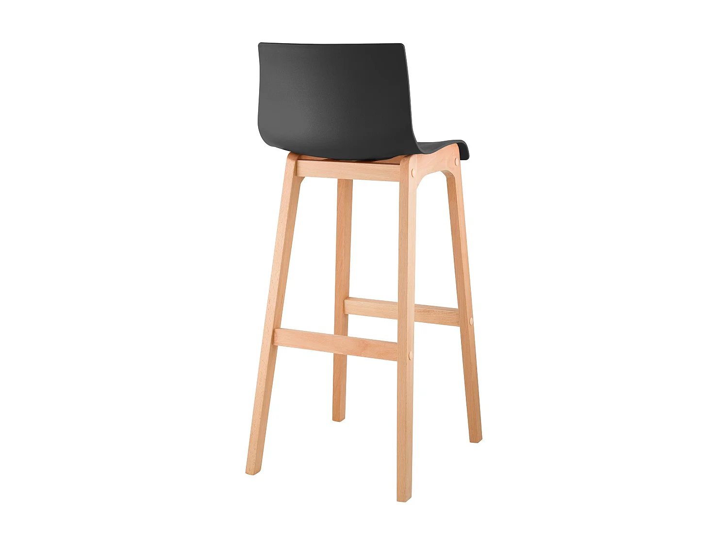 Taburete de bar - Madera - Negro - Hover