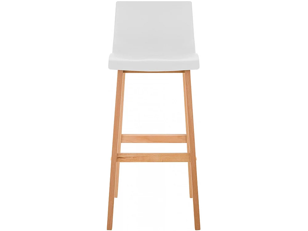 Barhocker - Holz - weiß - Hover