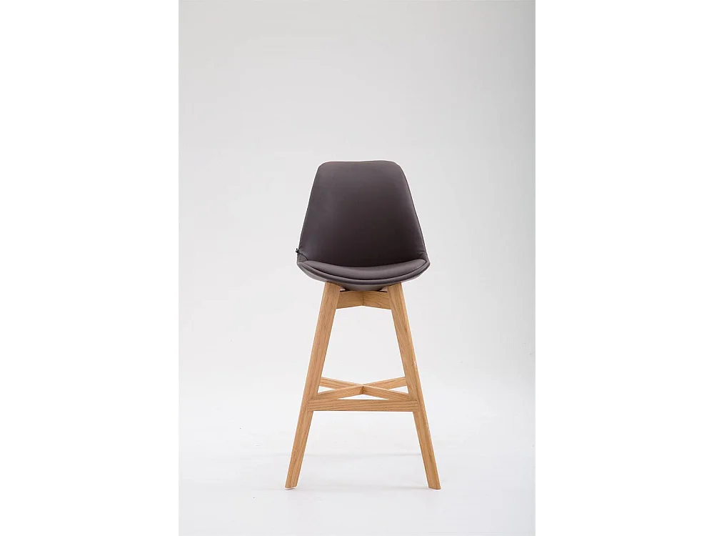 Tabouret de bar - Similicuir & Nature - Marron - Cannes