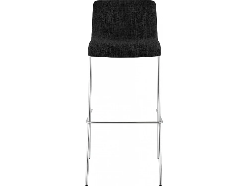 Tabouret de bar - Tissu & Chrome - Gris foncé - Hoover