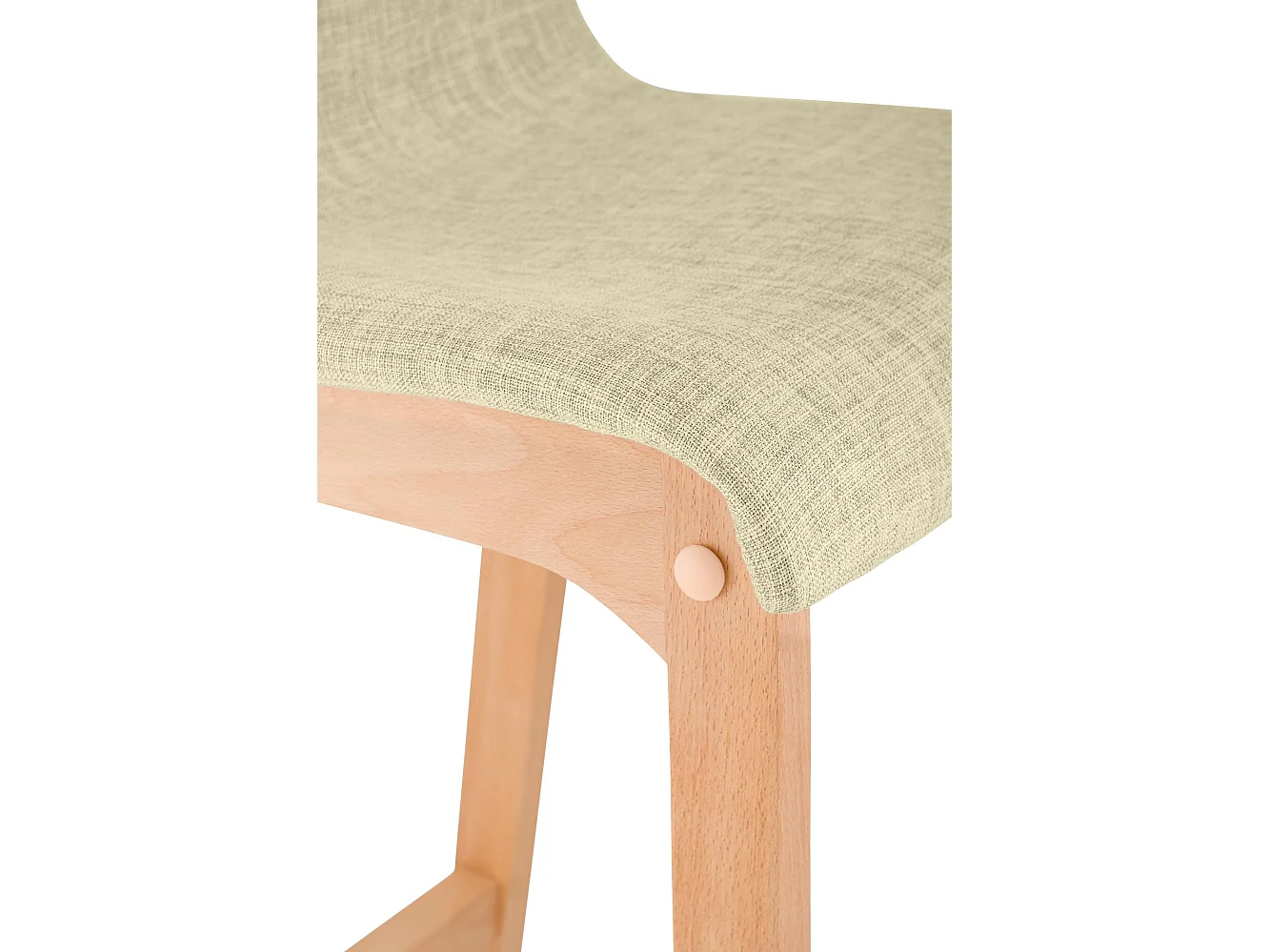 Tabouret de bar - Tissu - Crème - Hoover