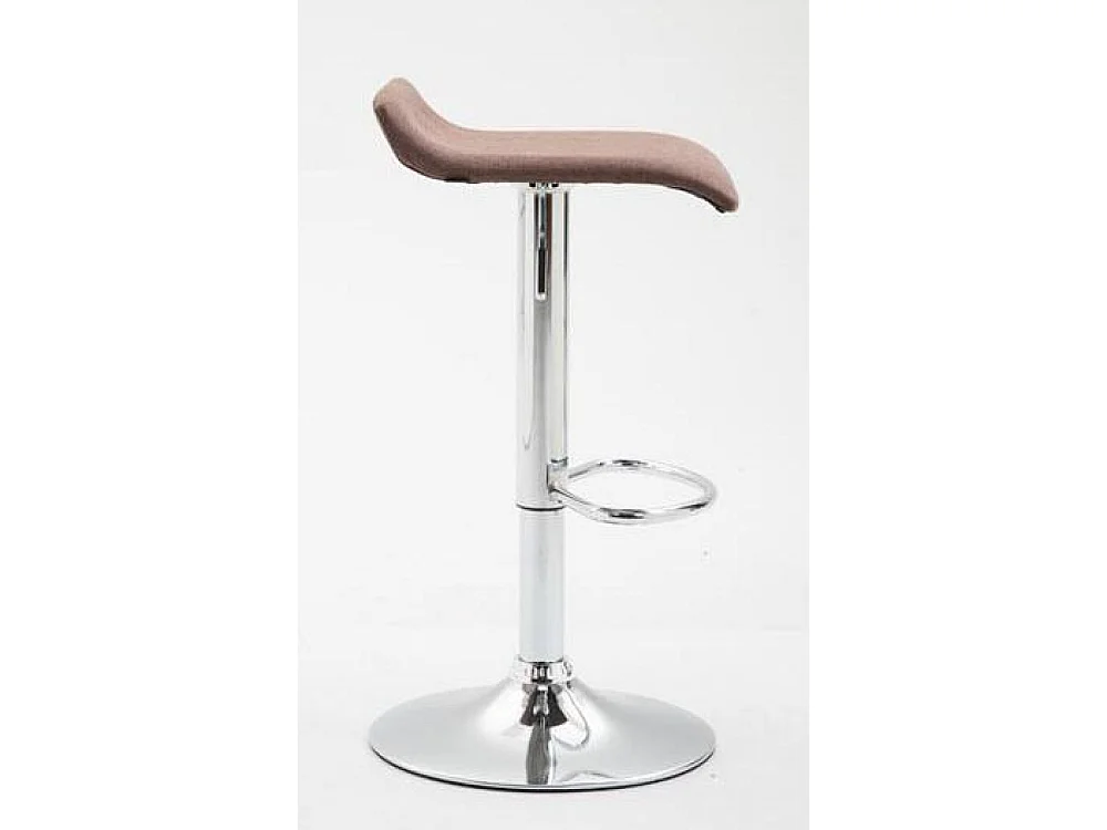 2er Set Barhocker - Stoff & antik-hell - braun - Dyn V2