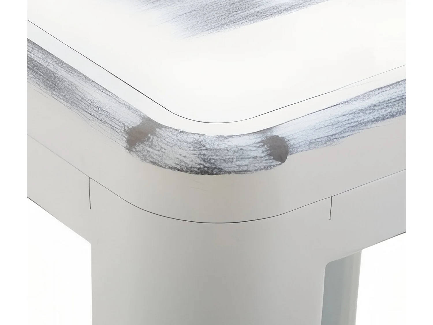 Tabouret de bar - Métal & Blanc - Blanc antique - Joshua