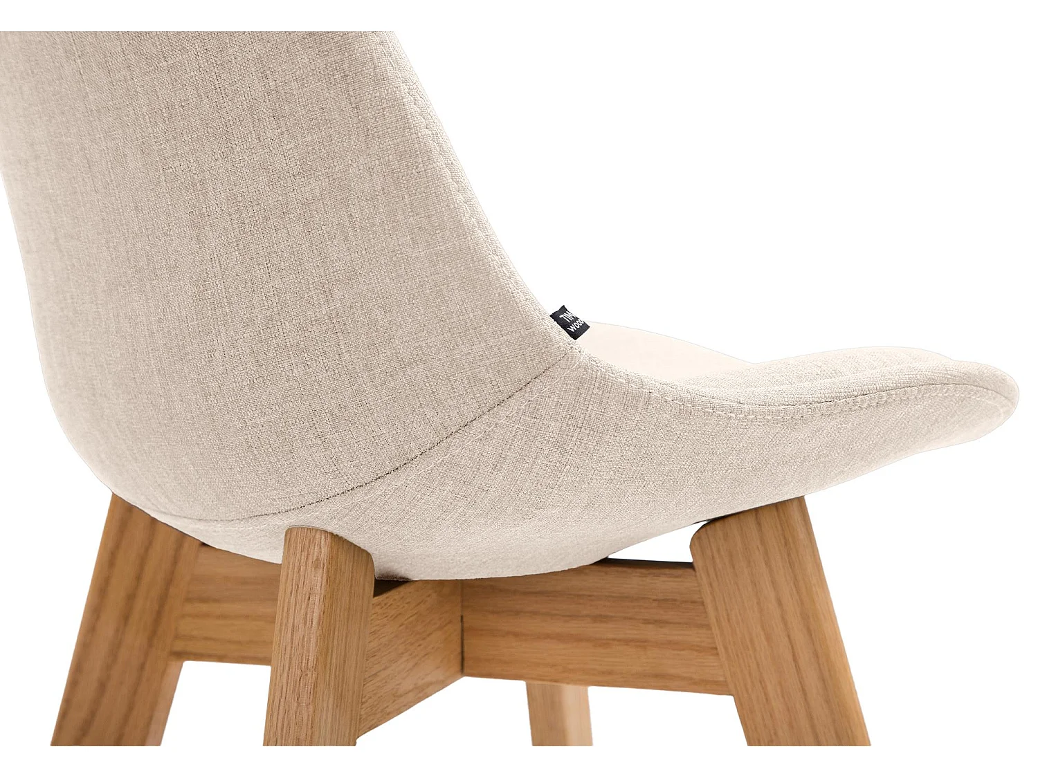 Barkruk - Stof & natura - creme - Cannes