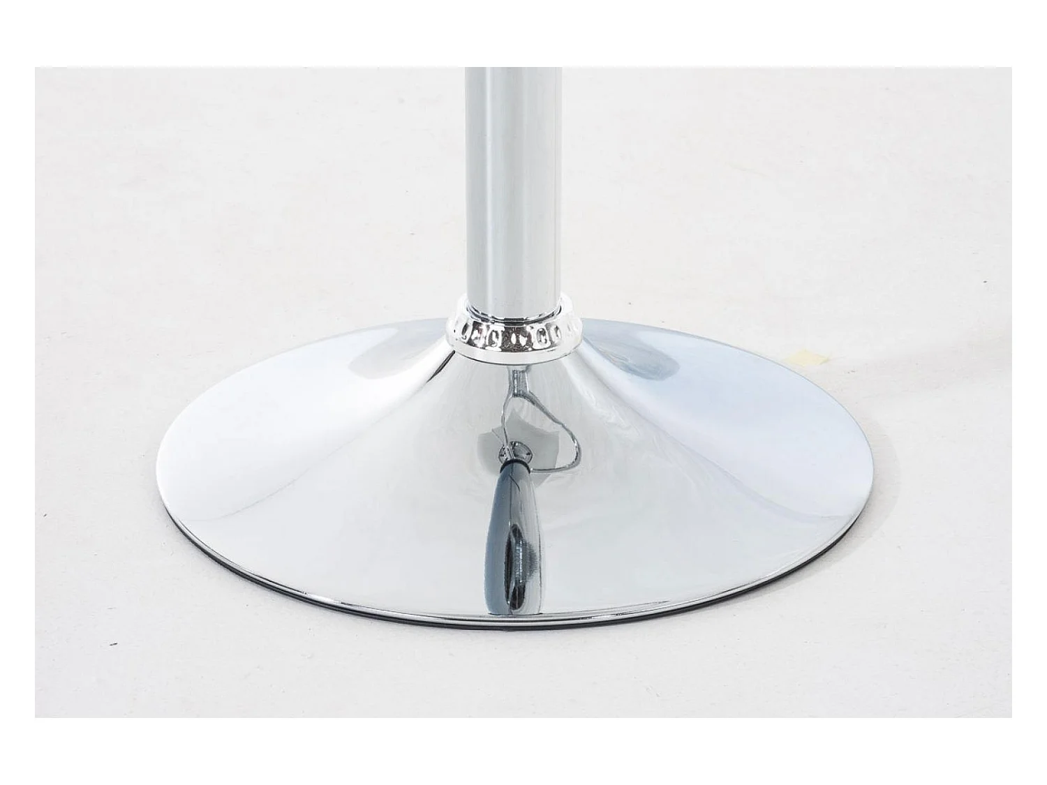 Set van 2  Barkruk - Kunststof & Metaal in chroomoptiek - wit - Hover