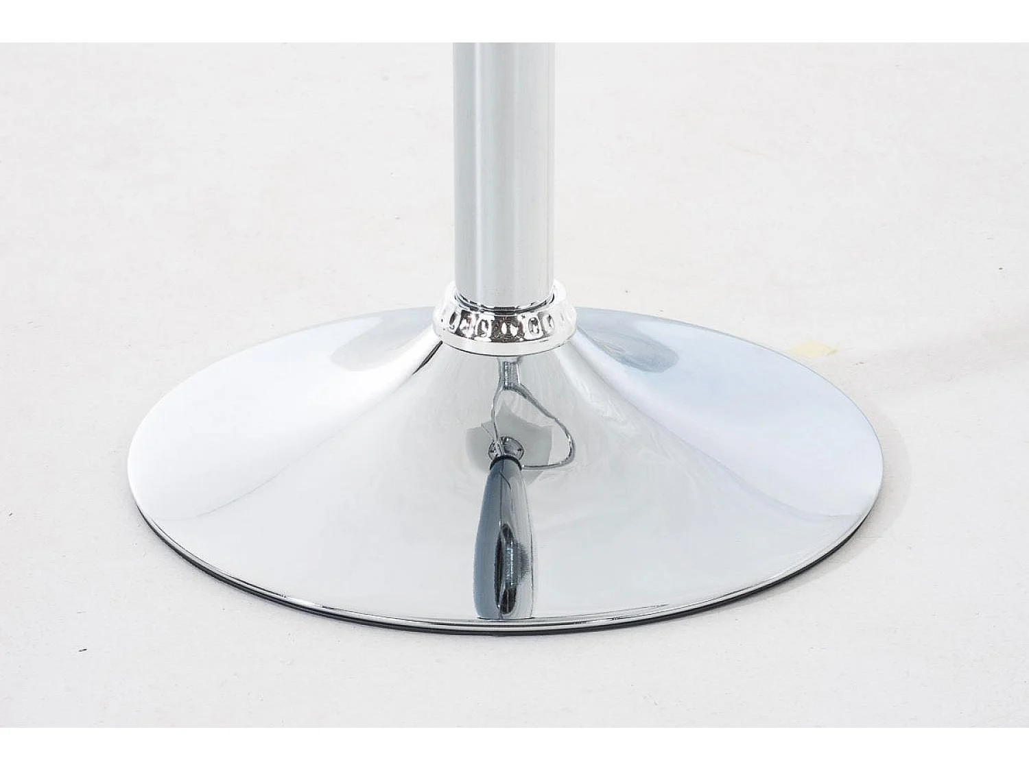 Lot de 2  Tabouret de bar - Plastique & Métal chromé - Blanc - Hover