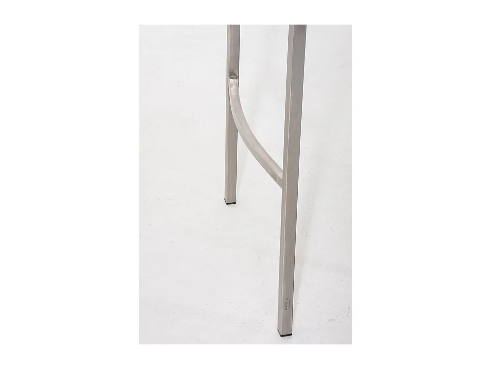 Barhocker - Kunstleder & edelstahl - rot - Damaso