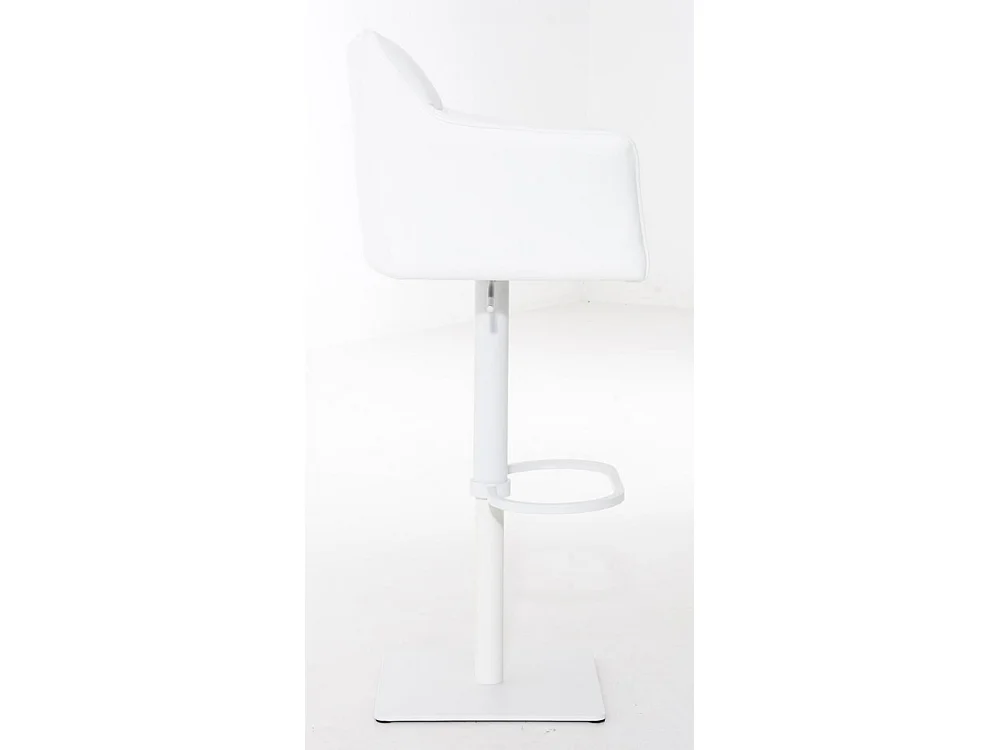 Lot de 2  Tabouret de bar - Similicuir & Blanc - Blanc - Damaso
