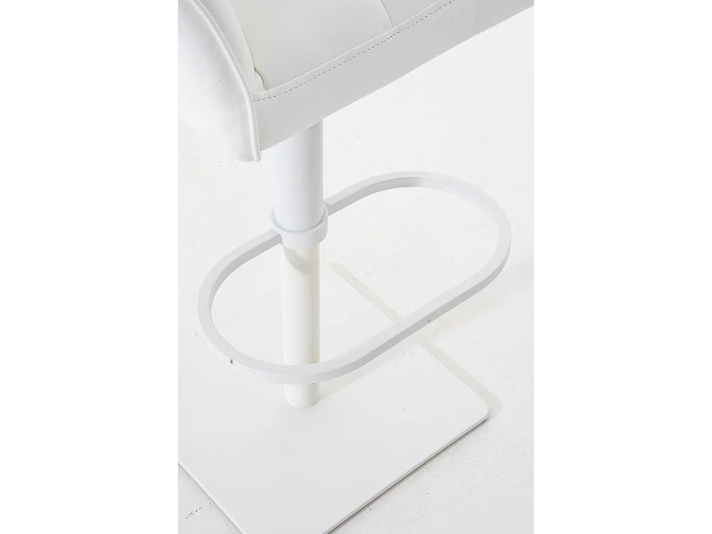 Lot de 2  Tabouret de bar - Similicuir & Blanc - Blanc - Damaso