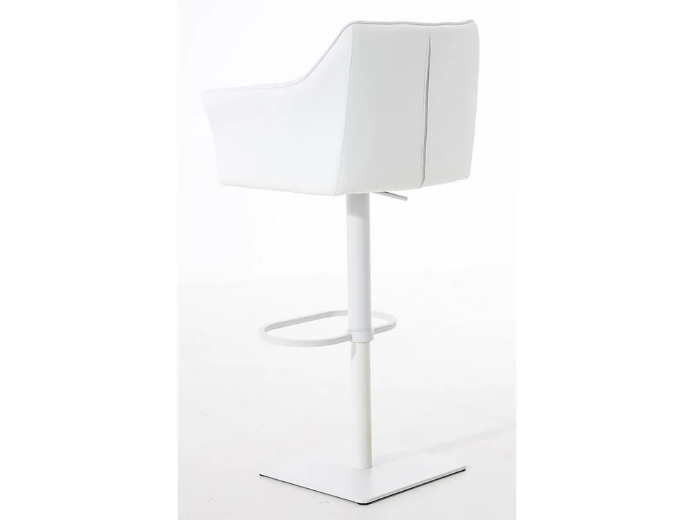 Lot de 2  Tabouret de bar - Similicuir & Blanc - Blanc - Damaso