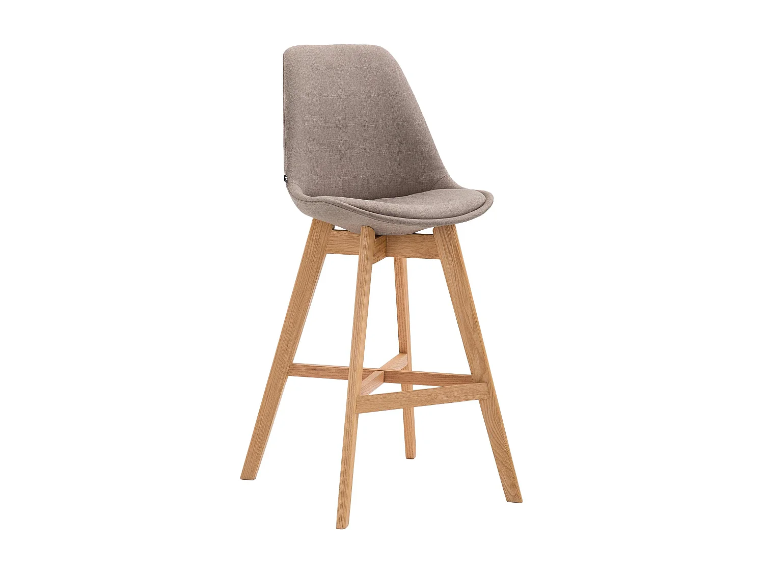 Tabouret de bar - Tissu & Nature - Taupe - Cannes